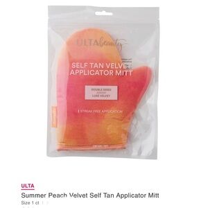 🆕 ULTA Summer Peach Velvet Self Tan Applicator Mitt Size 1 ct